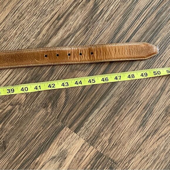 Martin Dingman Bill Water Buffalo Belt Color: Walnut Size 42 - Picture 14 of 15